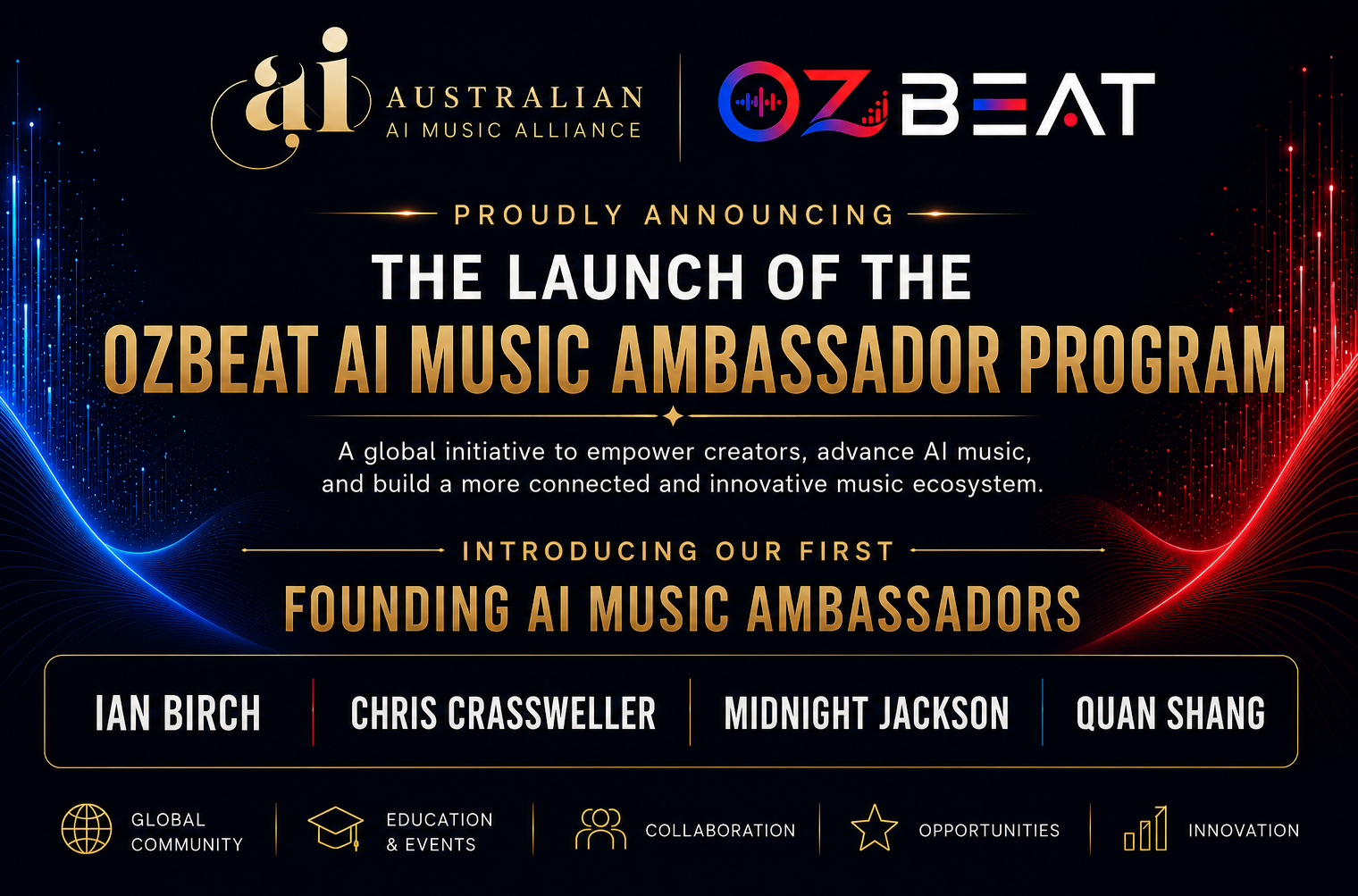 We Officially Launch the AI Music Ambassador Program and Announces Its First Founding AI Music Ambassadors